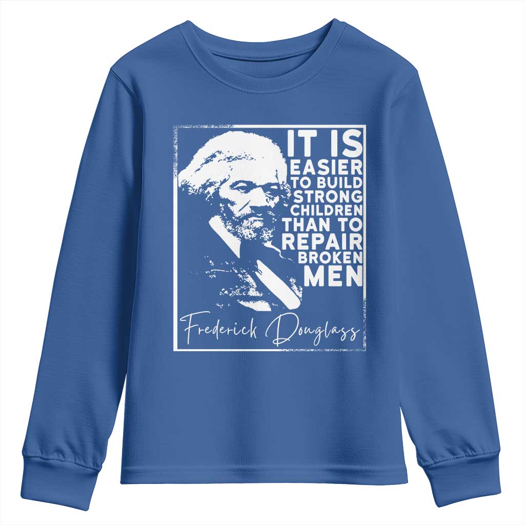 Frederick Douglass Quote Youth Sweatshirt Black History Month - African Pride