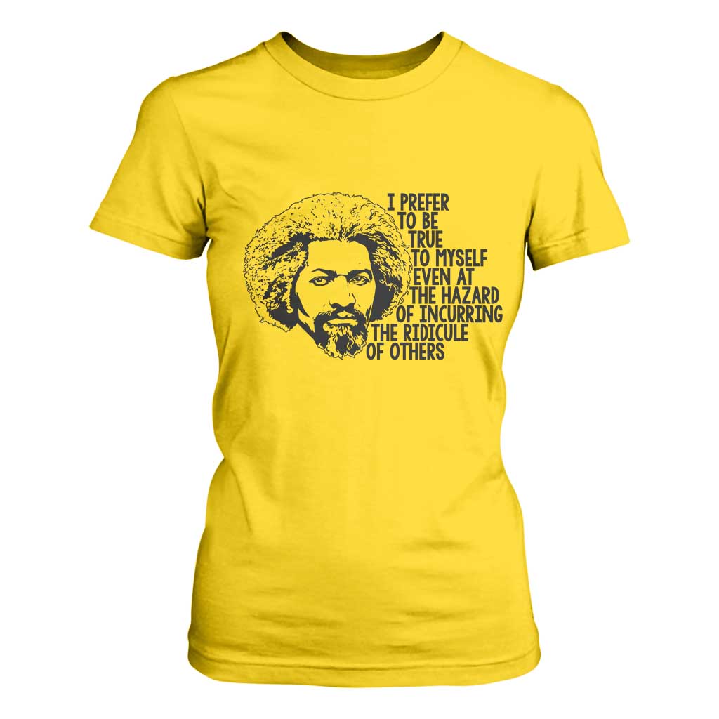 Frederick Douglass Pride Quote T Shirt For Women - African Pride