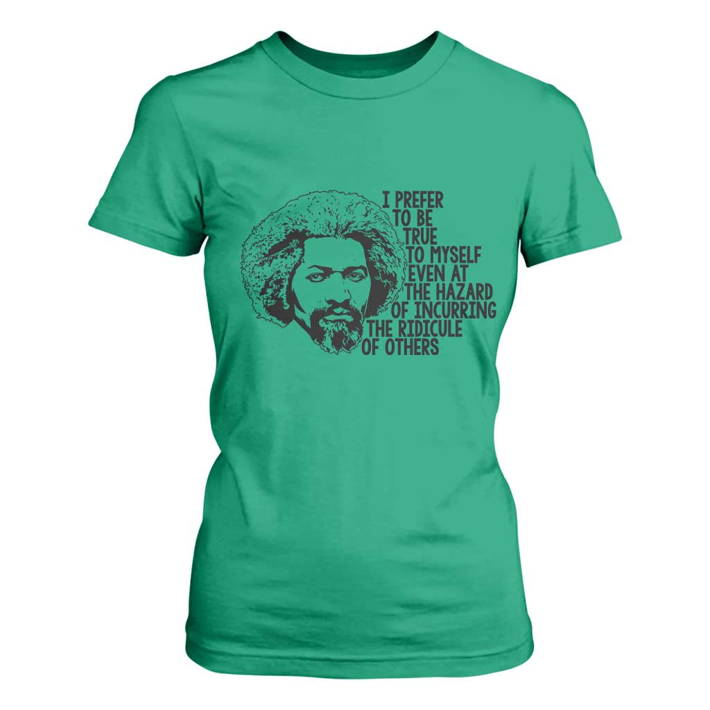 Frederick Douglass Pride Quote T Shirt For Women - African Pride