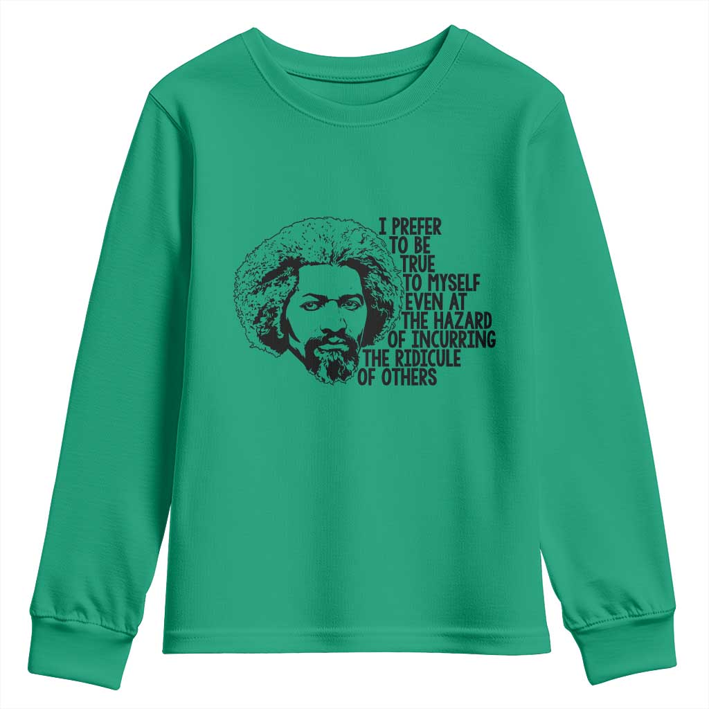 Frederick Douglass Pride Quote Youth Sweatshirt - African Pride