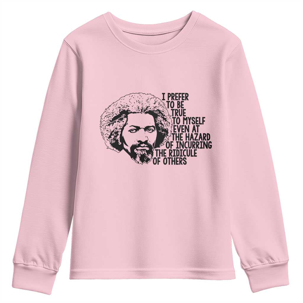 Frederick Douglass Pride Quote Youth Sweatshirt - African Pride