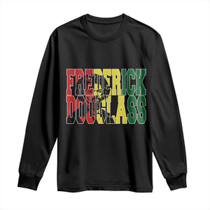 Frederick Douglass Long Sleeve Shirt Pan African Flag Black History Month - African Pride