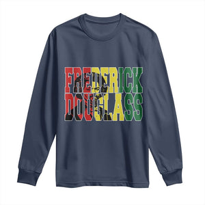 Frederick Douglass Long Sleeve Shirt Pan African Flag Black History Month - African Pride