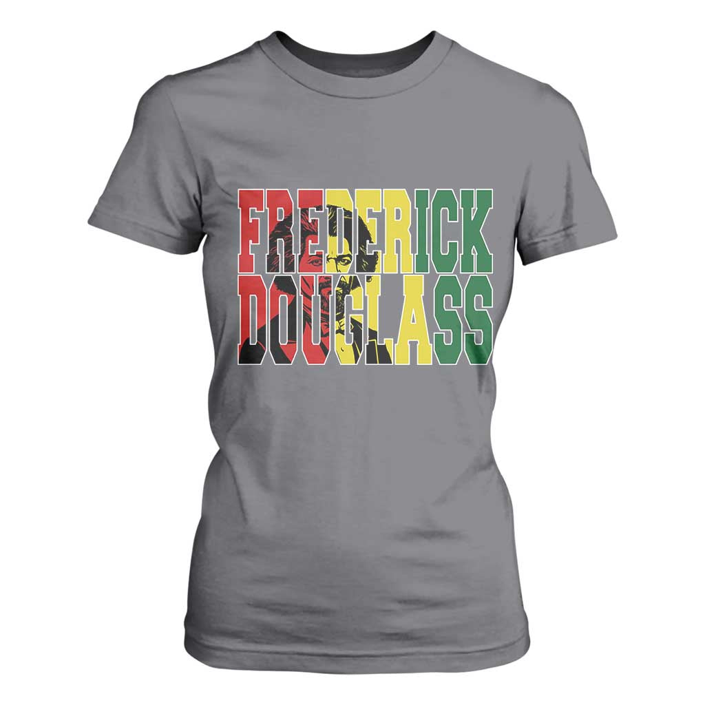 Frederick Douglass T Shirt For Women Pan African Flag Black History Month - African Pride