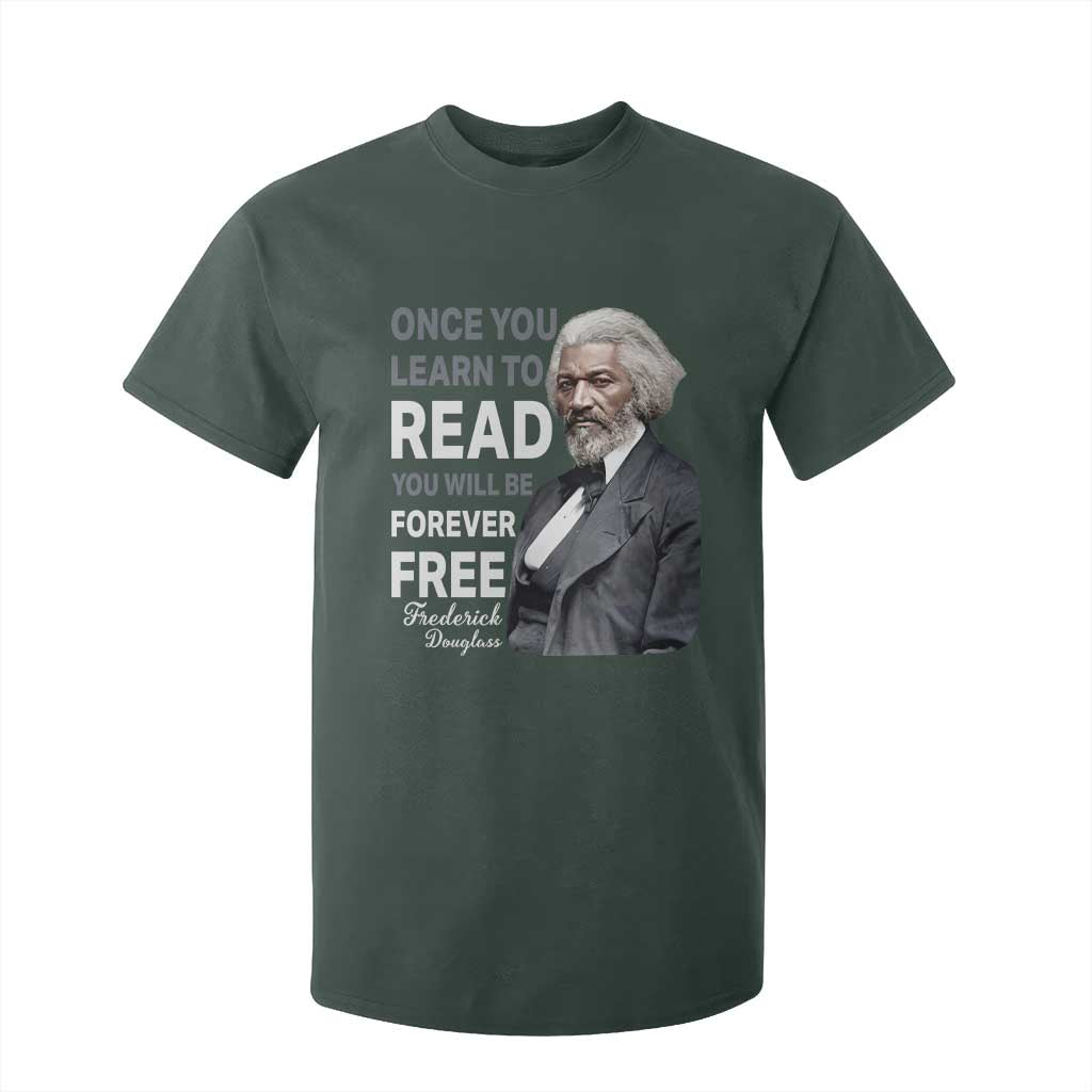 Frederick Douglass Freedom Quote T Shirt For Kid Once You Learn to Read