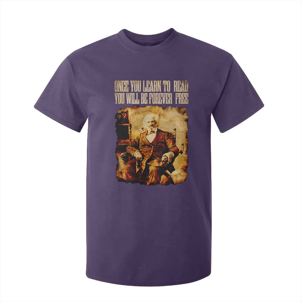 Frederick Douglass Quote T Shirt For Kid Once You Learn to Read