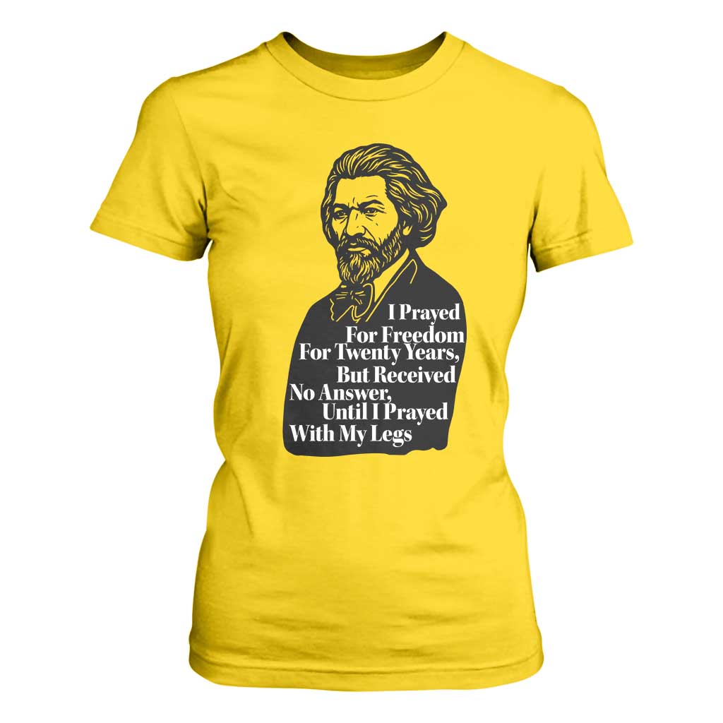 Frederick Douglass Inspirational Quote T Shirt For Women Black History Month