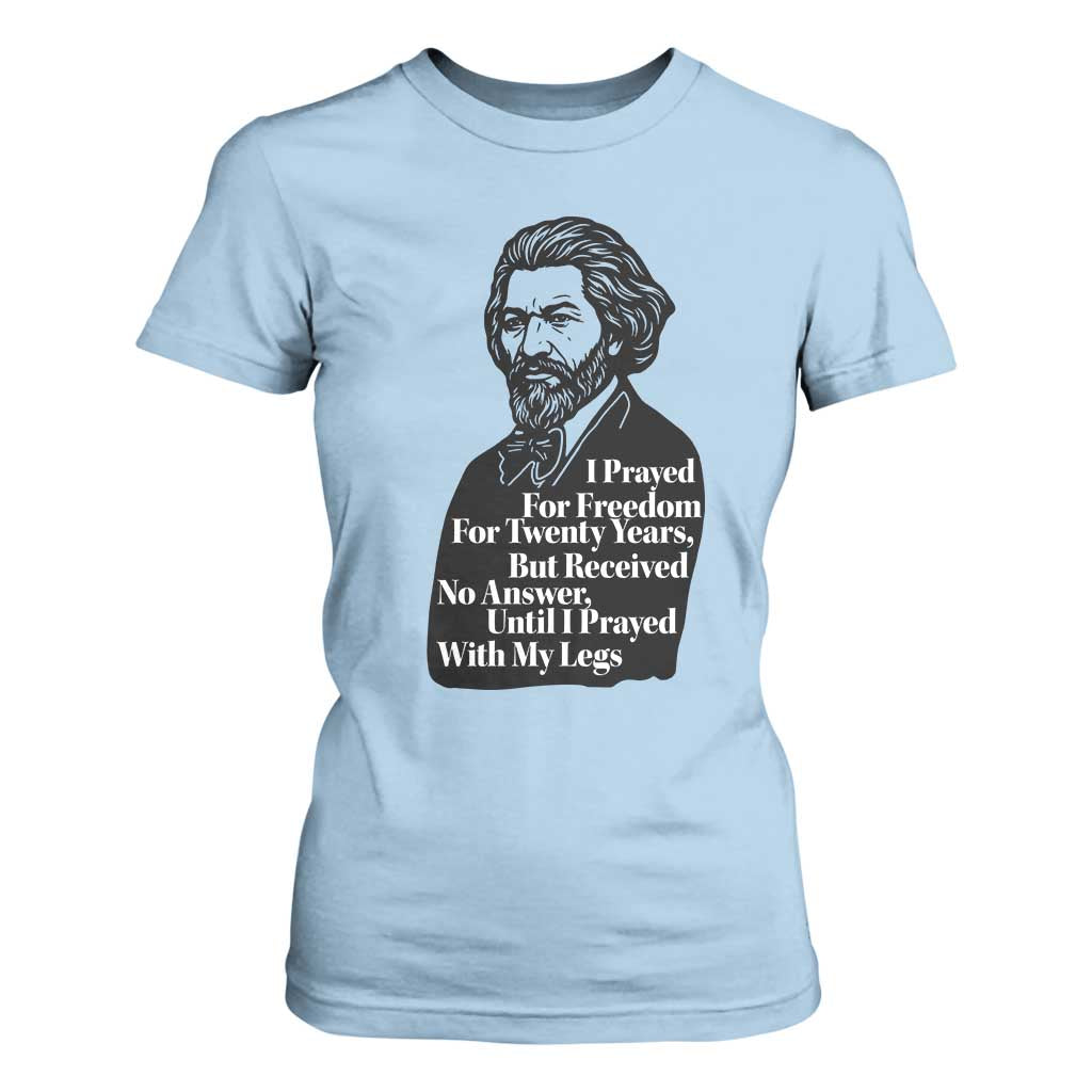 Frederick Douglass Inspirational Quote T Shirt For Women Black History Month
