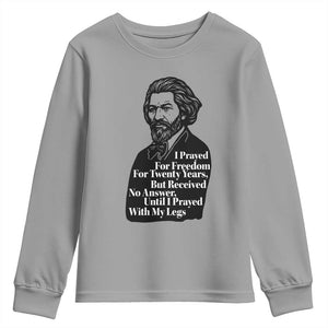 Frederick Douglass Inspirational Quote Youth Sweatshirt Black History Month