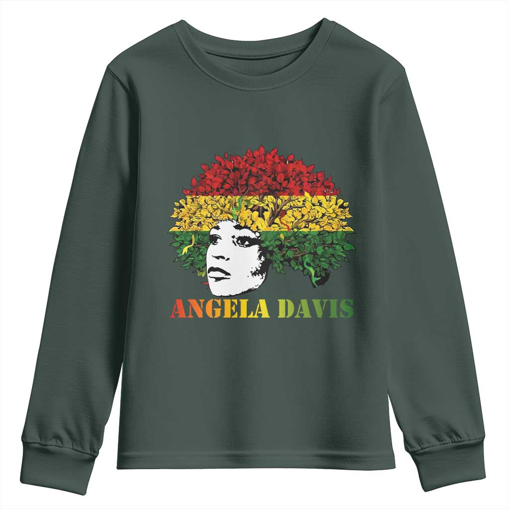 Angela Davis Youth Sweatshirt Black History Month