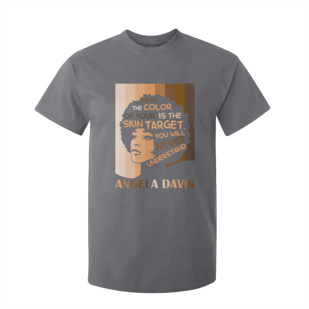 Angela Davis Inspirational Quote T Shirt For Kid Black Pride Melanin - African Pride