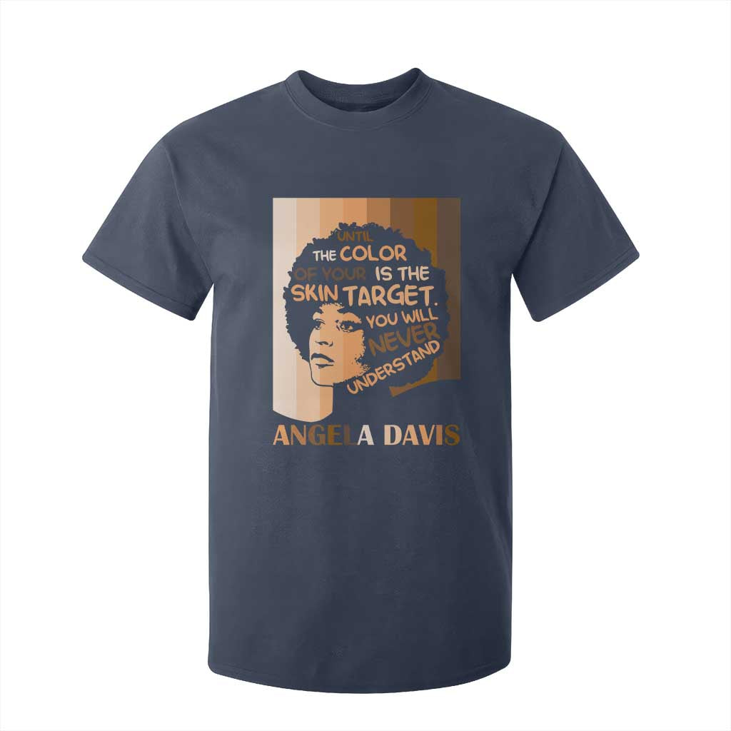 Angela Davis Inspirational Quote T Shirt For Kid Black Pride Melanin - African Pride