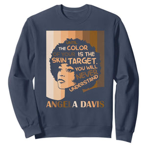 Angela Davis Inspirational Quote Sweatshirt Black Pride Melanin - African Pride