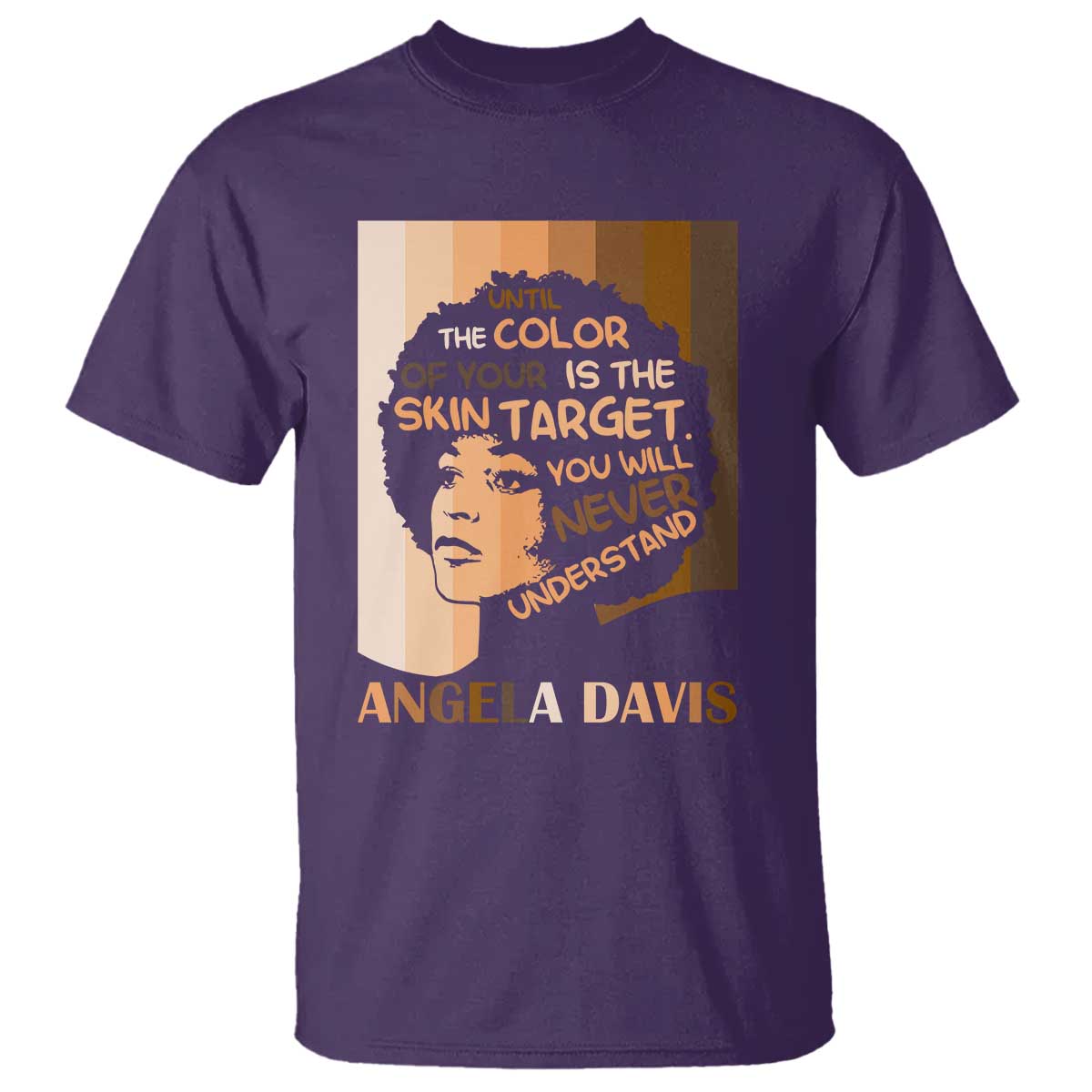Angela Davis Inspirational Quote T Shirt Black Pride Melanin - African Pride