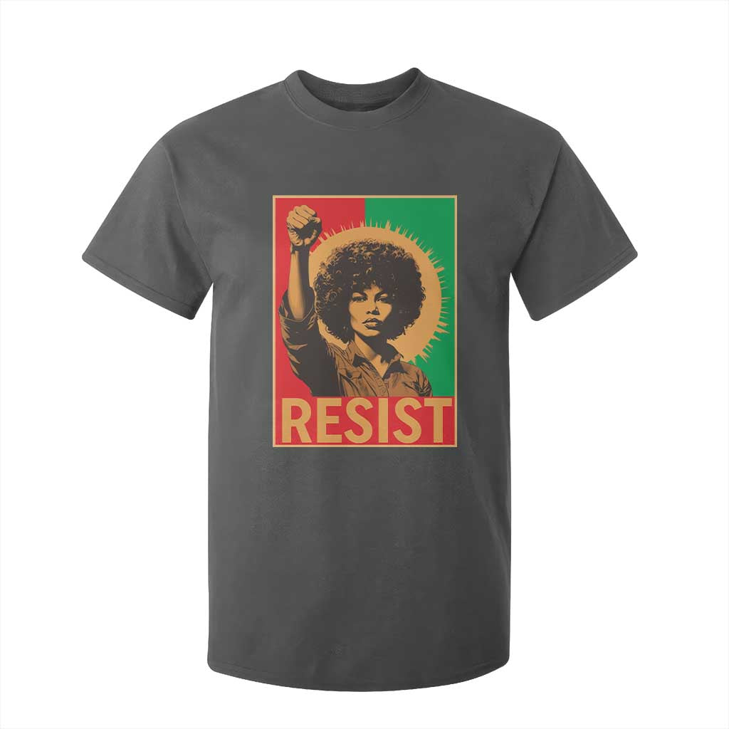Angela Davis T Shirt For Kid Political Protest Resist Civil Rights Freedom - African Pride