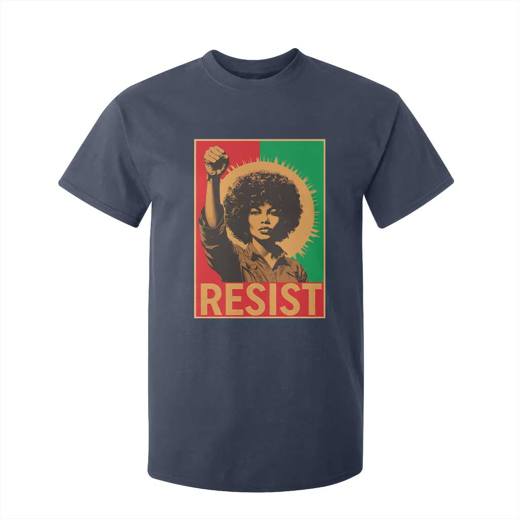Angela Davis T Shirt For Kid Political Protest Resist Civil Rights Freedom - African Pride