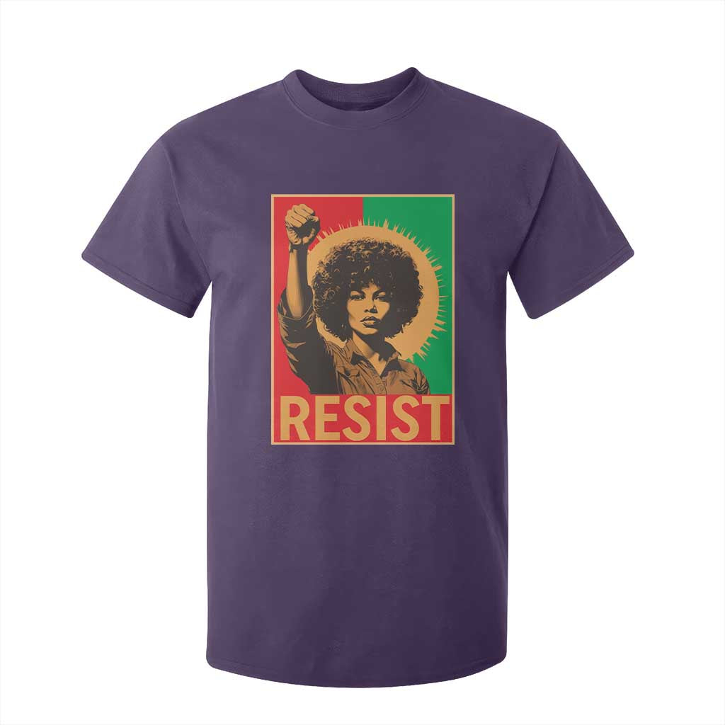 Angela Davis T Shirt For Kid Political Protest Resist Civil Rights Freedom - African Pride