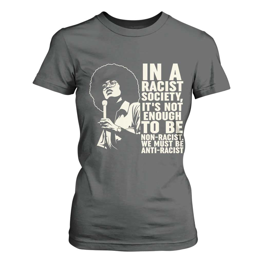 Angela Davis Inspirational Quote T Shirt For Women - African Pride