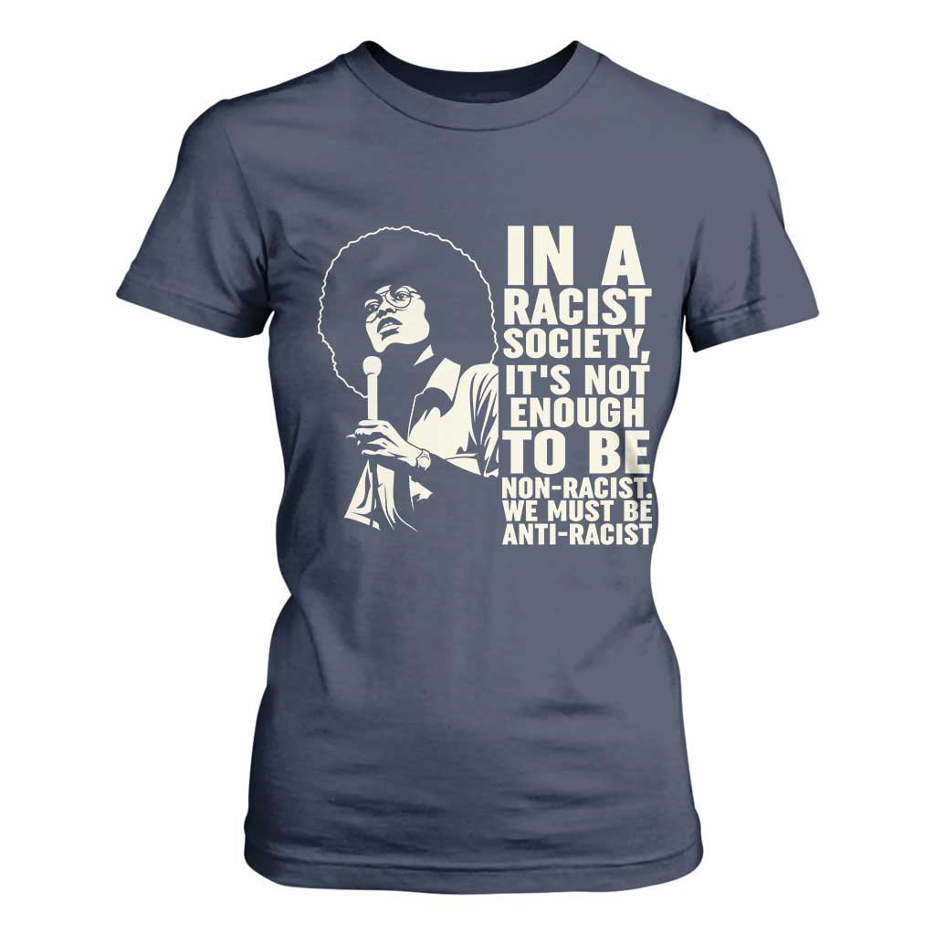 Angela Davis Inspirational Quote T Shirt For Women - African Pride