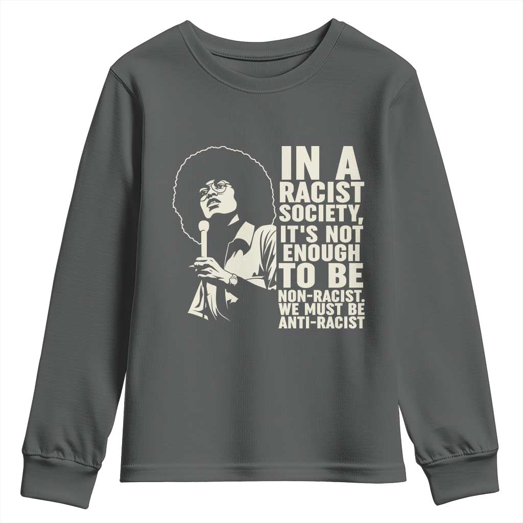 Angela Davis Inspirational Quote Youth Sweatshirt - African Pride