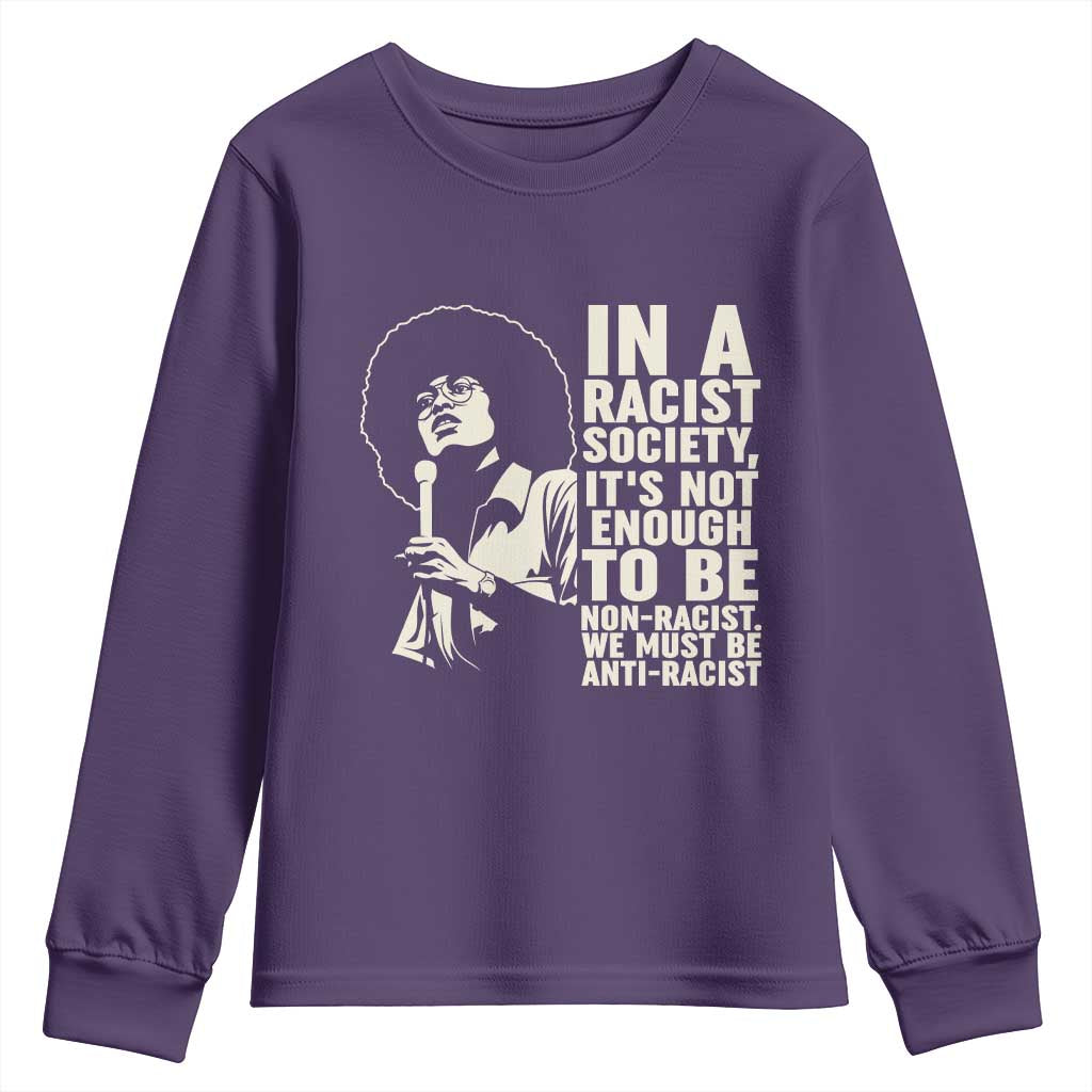 Angela Davis Inspirational Quote Youth Sweatshirt - African Pride