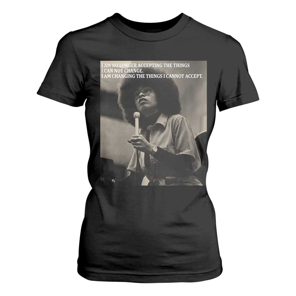 Angela Davis Inspirational Quote T Shirt For Women Black History Month - African Pride