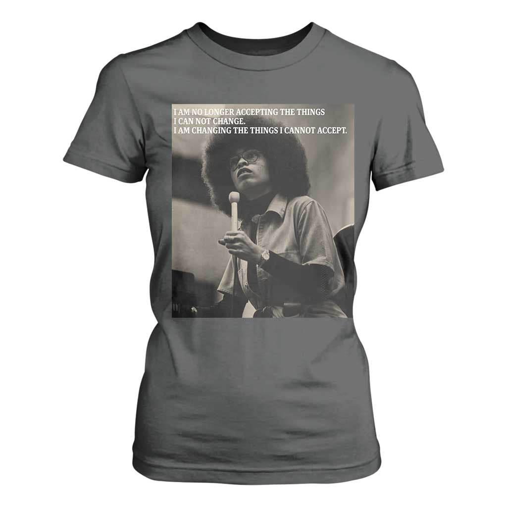 Angela Davis Inspirational Quote T Shirt For Women Black History Month - African Pride