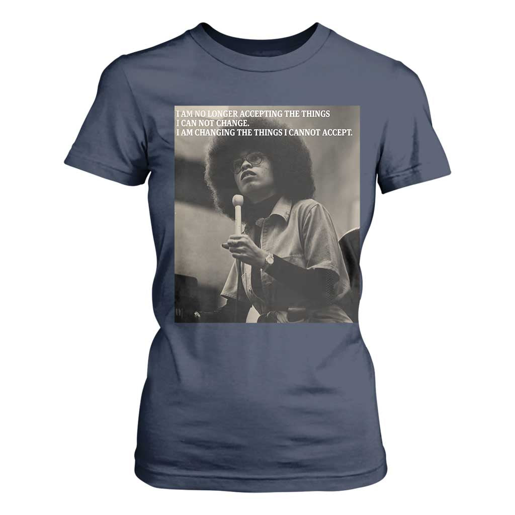 Angela Davis Inspirational Quote T Shirt For Women Black History Month - African Pride