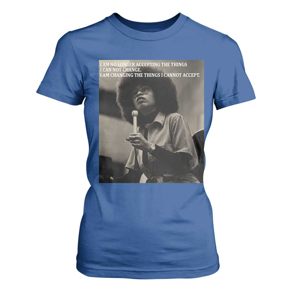 Angela Davis Inspirational Quote T Shirt For Women Black History Month - African Pride