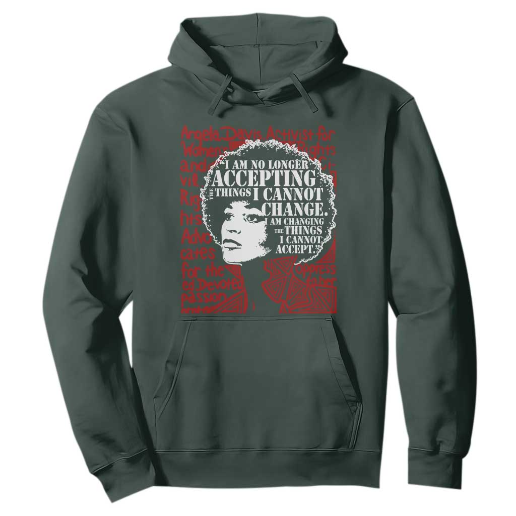 Angela Davis Inspirational Quote Hoodie Black History Month