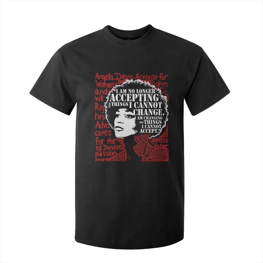 Angela Davis Inspirational Quote T Shirt For Kid Black History Month