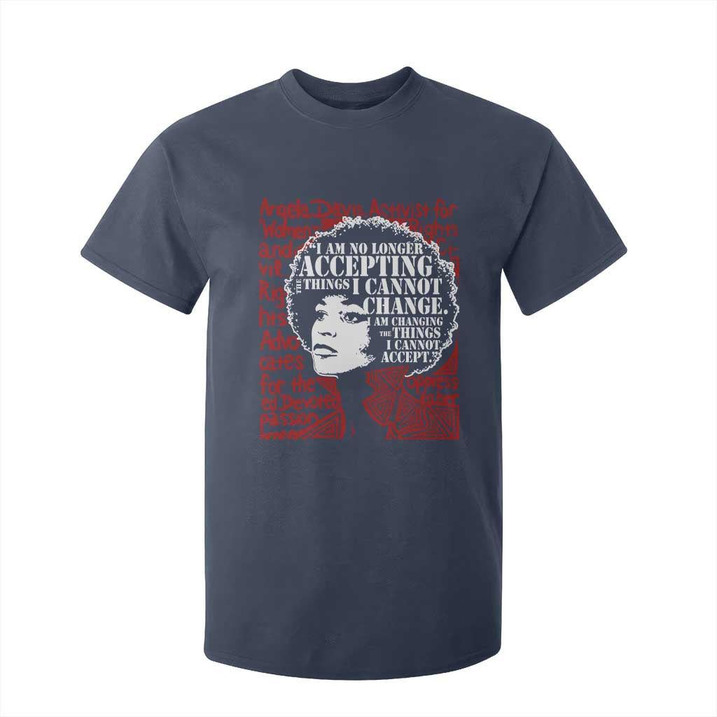 Angela Davis Inspirational Quote T Shirt For Kid Black History Month