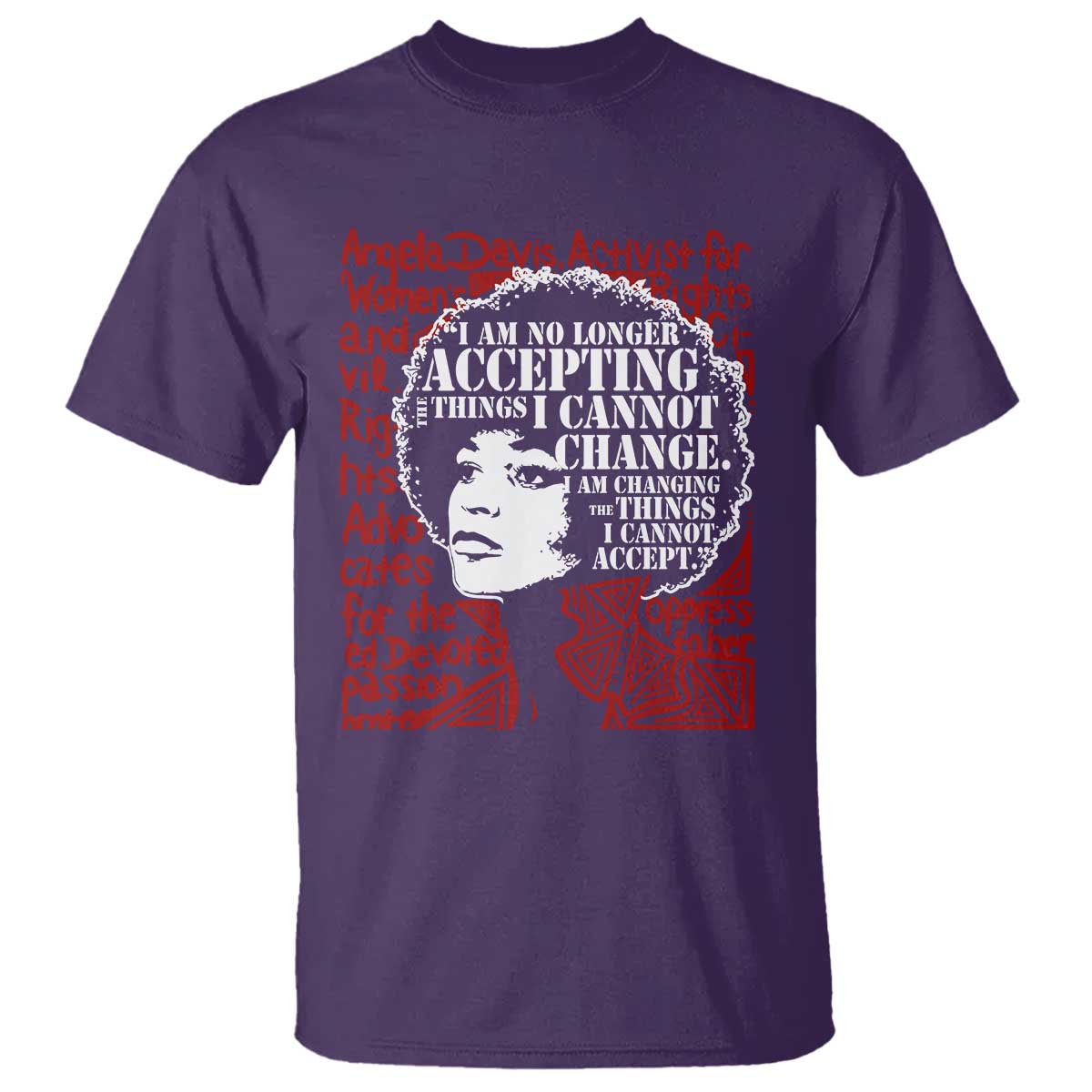 Angela Davis Inspirational Quote T Shirt Black History Month