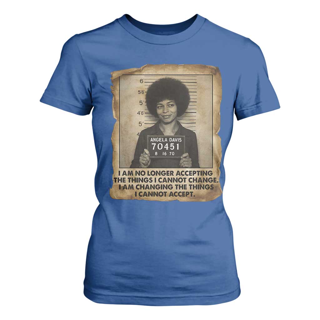 Angela Davis Inspirational Quote T Shirt For Women Black History Melanin