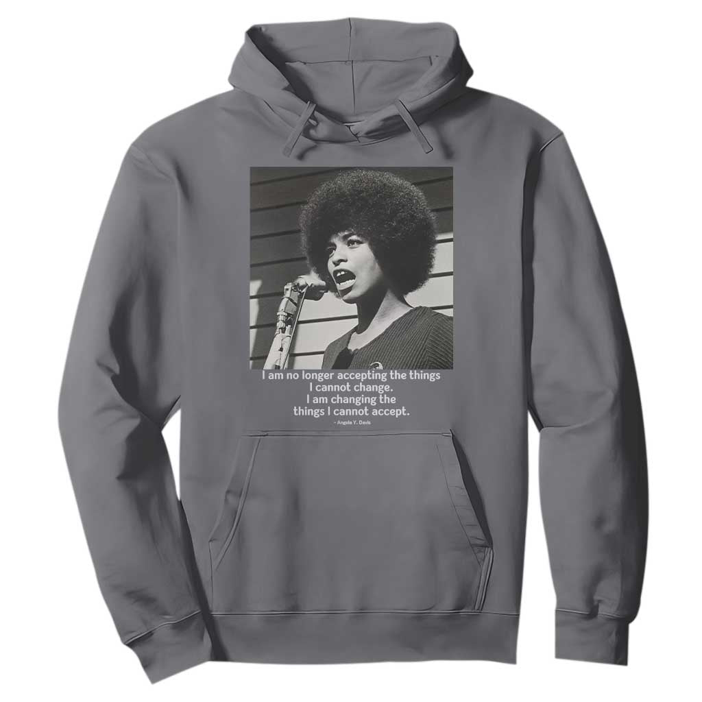Angela Davis Inspirational Quote Hoodie Black History African Pride Power