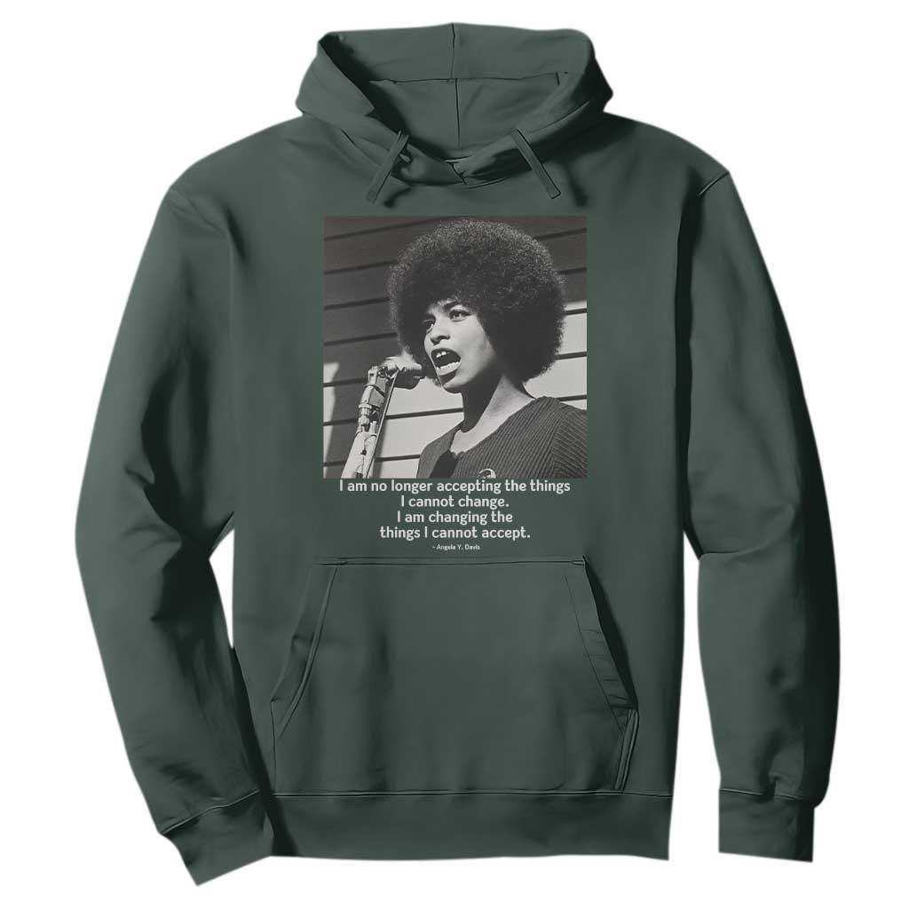 Angela Davis Inspirational Quote Hoodie Black History African Pride Power