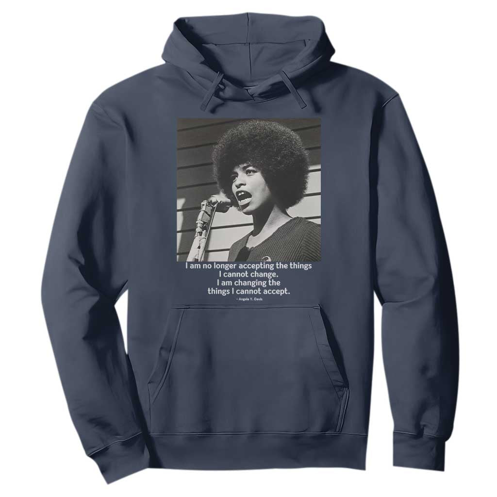 Angela Davis Inspirational Quote Hoodie Black History African Pride Power