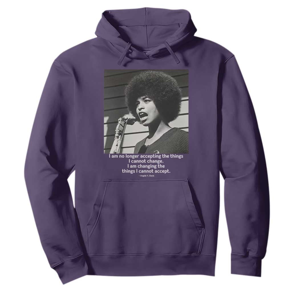 Angela Davis Inspirational Quote Hoodie Black History African Pride Power