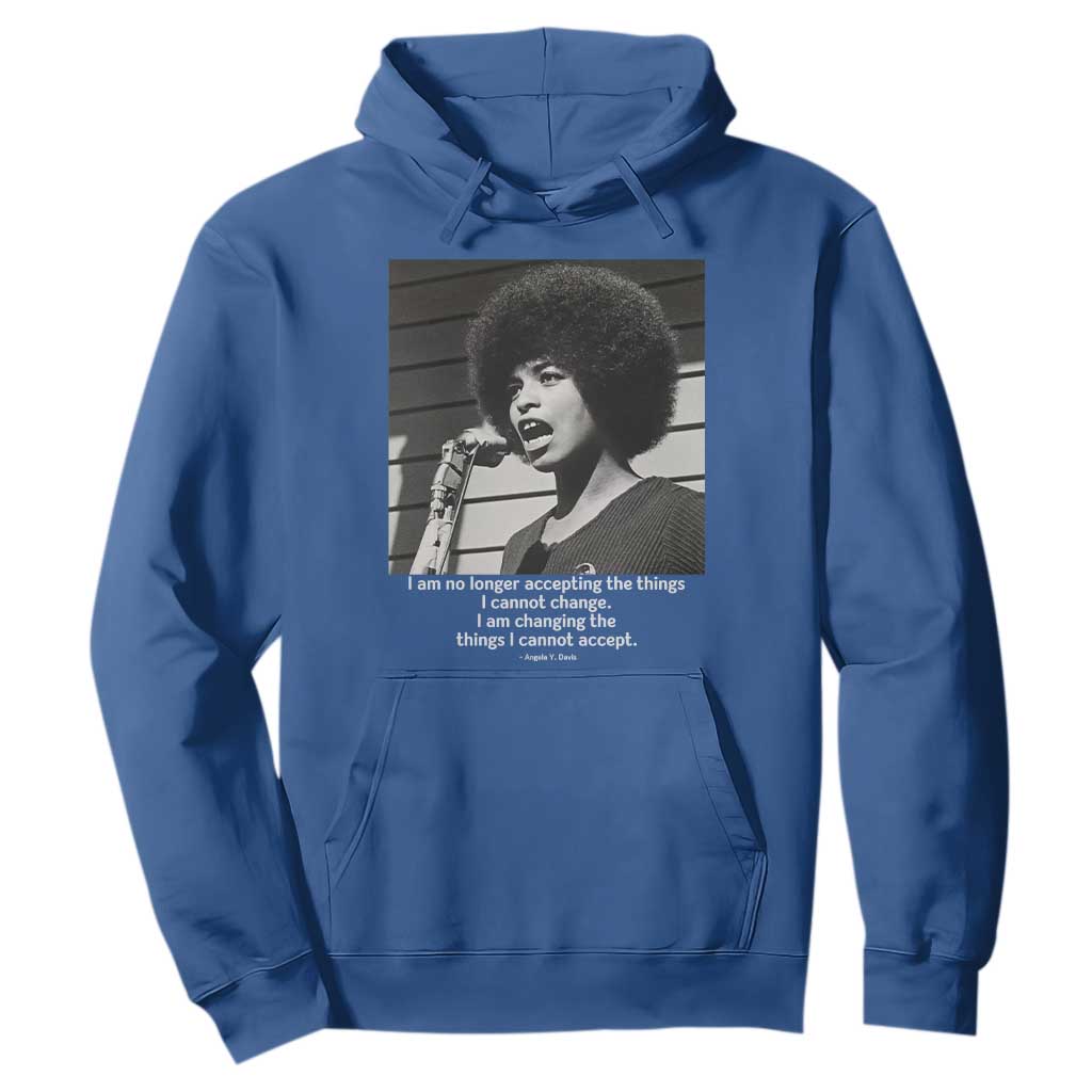 Angela Davis Inspirational Quote Hoodie Black History African Pride Power
