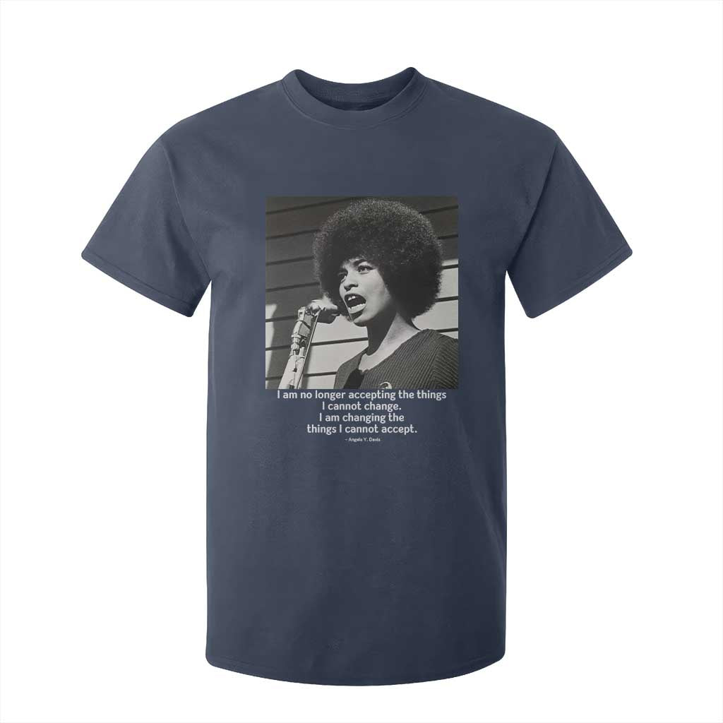 Angela Davis Inspirational Quote T Shirt For Kid Black History African Pride Power
