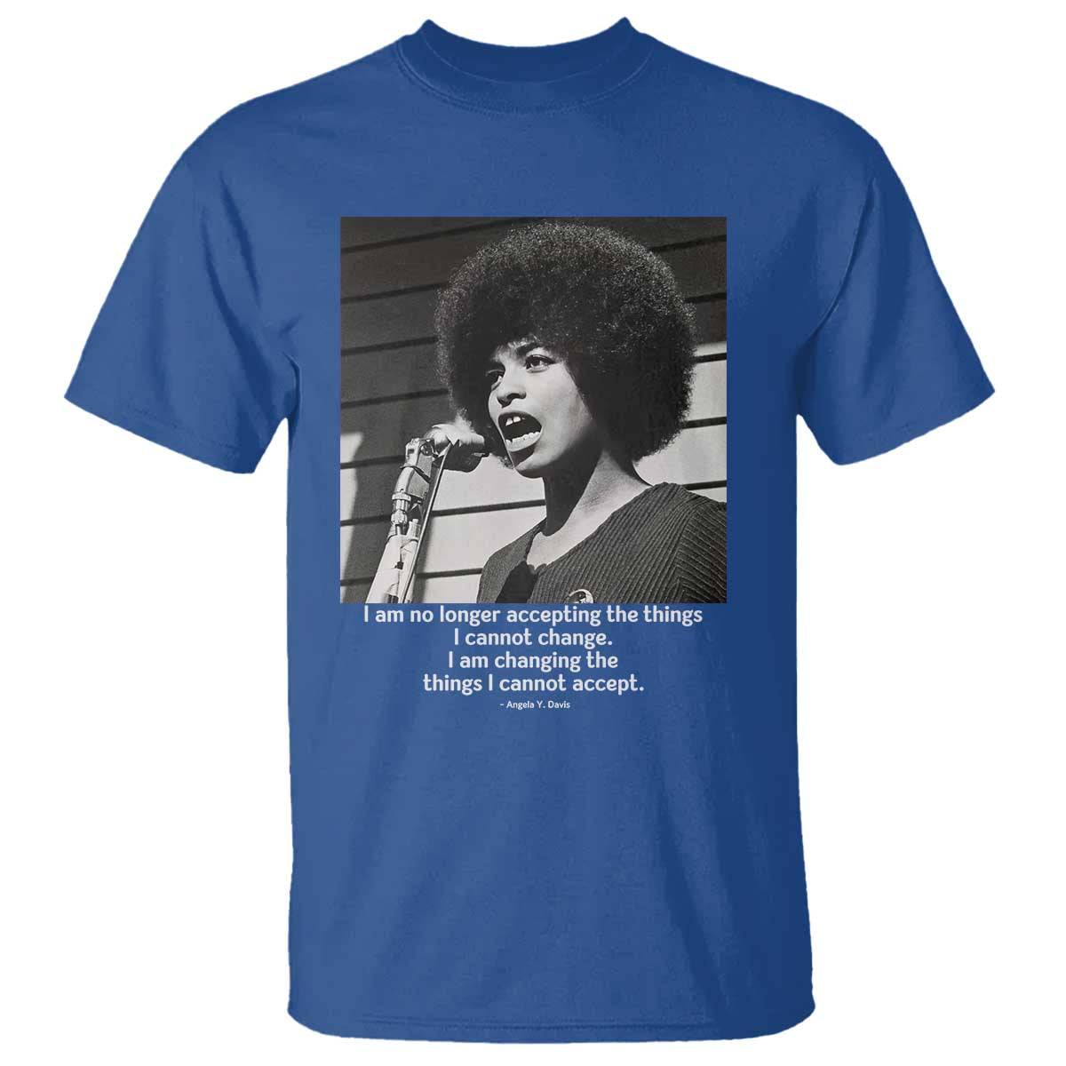 Angela Davis Inspirational Quote T Shirt Black History African Pride Power