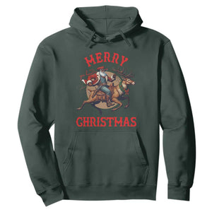 Black Santa Claus Hoodie African American Cowboy Christmas - African Pride