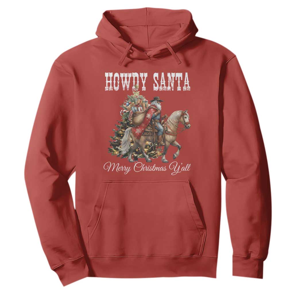 Black Santa Christmas Hoodie African American Western Cowboy - African Pride