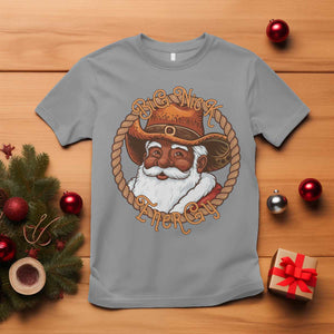 Black Santa Christmas T Shirt Big Nick Energy - African Pride