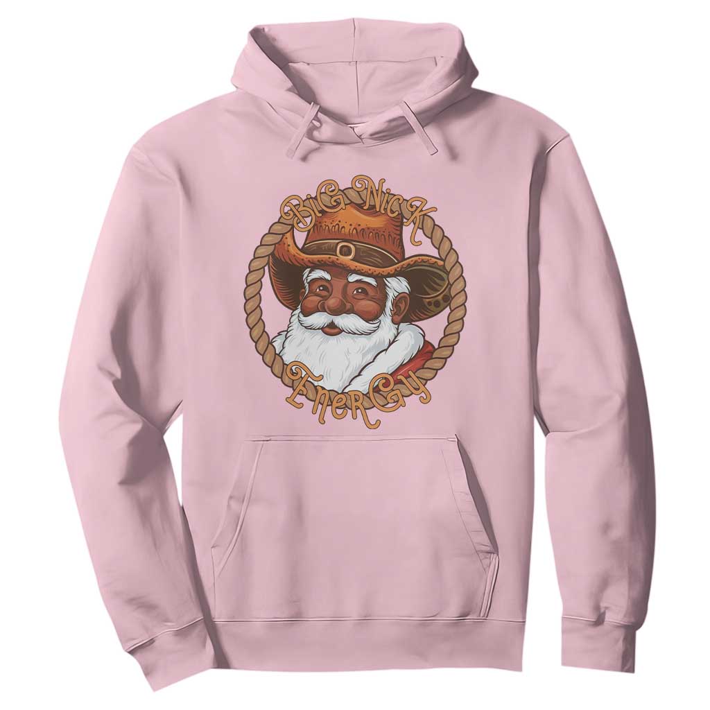 Black Santa Christmas Hoodie Big Nick Energy - African Pride