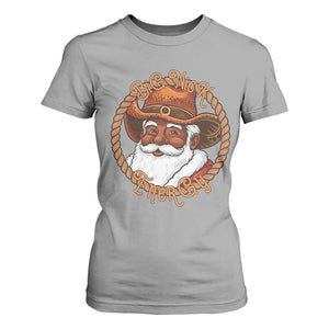 Black Santa Christmas T Shirt For Women Big Nick Energy - African Pride
