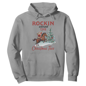 Cowboy Santa Western Christmas Hoodie Rockin Around The Xmas Tree - African Pride