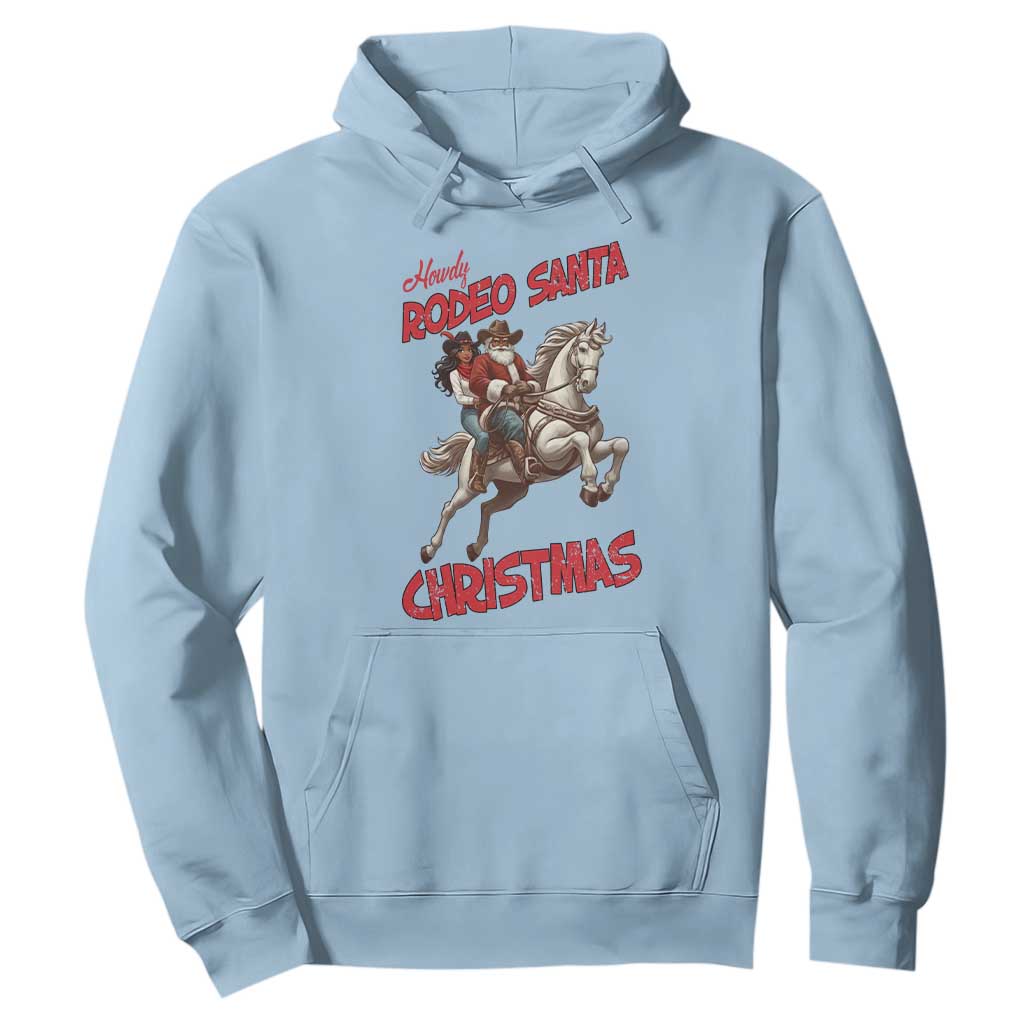 Black Cowboy Santa Christmas Hoodie African American Western - African Pride