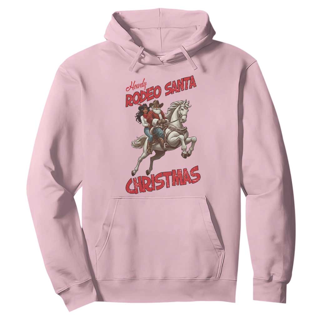 Black Cowboy Santa Christmas Hoodie African American Western - African Pride