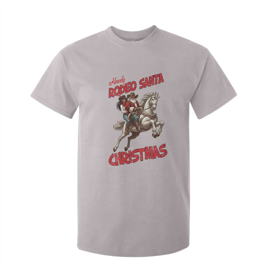 Black Cowboy Santa Christmas T Shirt For Kid African American Western - African Pride